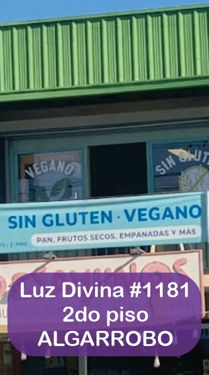 Sin Gluten Vegano, Luz Divina 1181 2do piso, Algarrobo: punto de venta de Espacio Kreativo